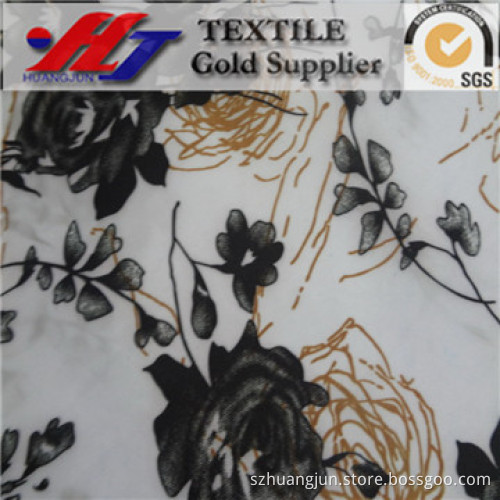 waterproof polyester pongee with gold print for umbrella fabric